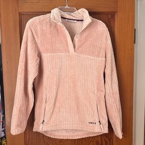 Orvis Blush Textured Fleece Pullover